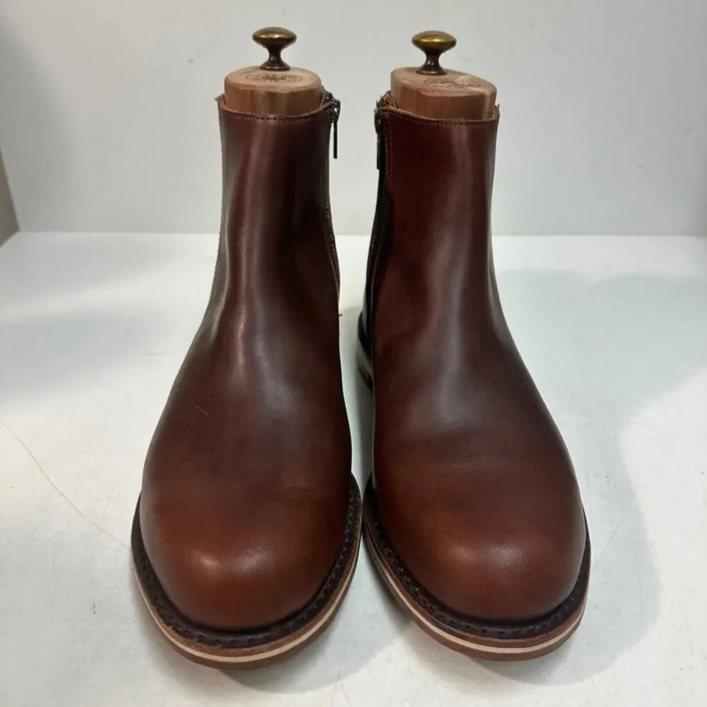 NWOT Rancourt & Co x Helm Pablo Boot Zipper Moto Horween Made in Maine USA 8.5 D